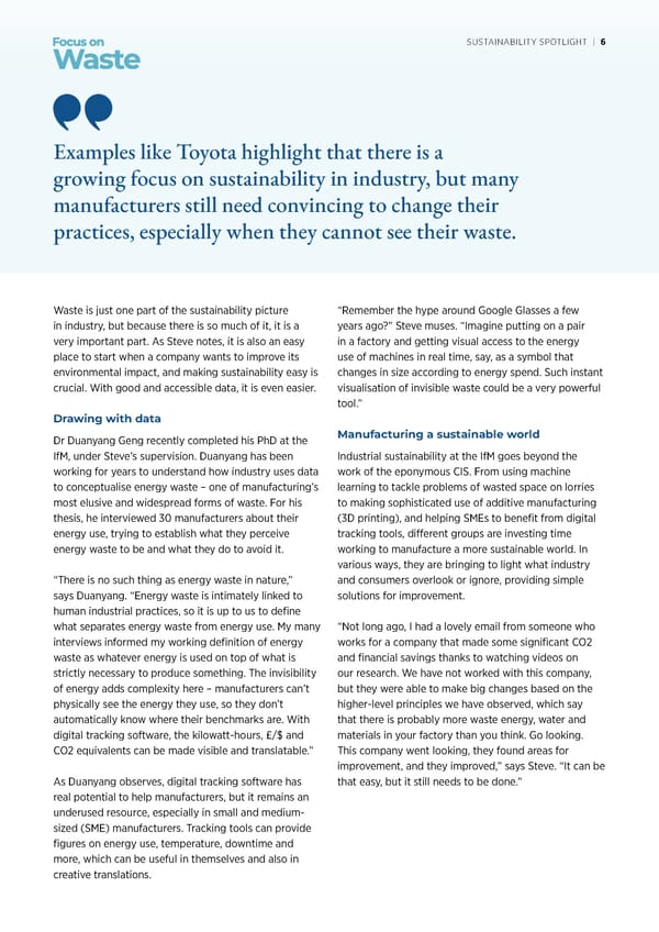 Sustainability Spotlight Magazine - Page 6